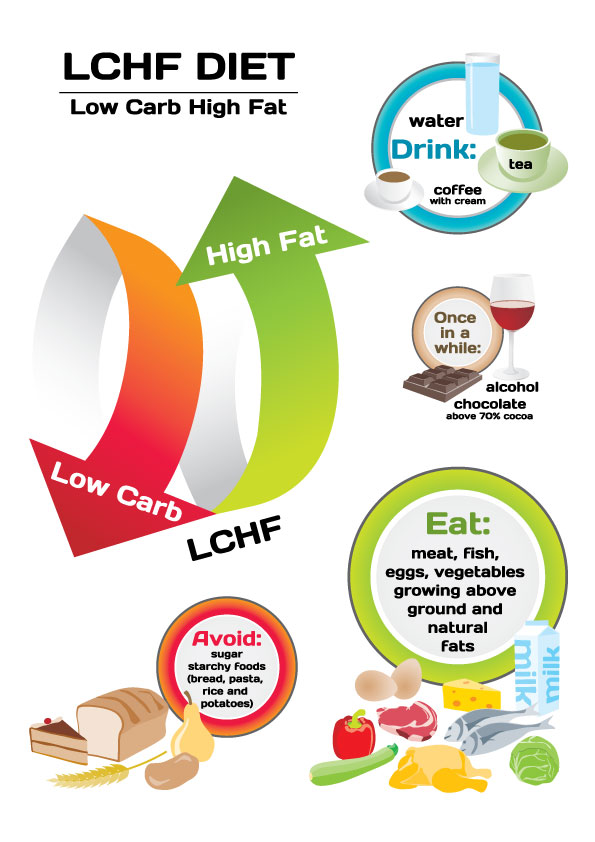 What are the benefits of a low-carb, high-fat diet?